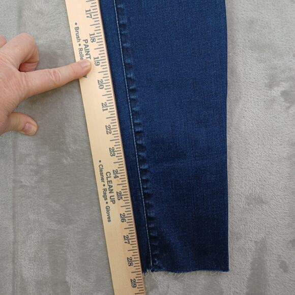 Abercrombie & Fitch Jeans Womens W26/2 Blue Ultra High Rise Super Skinny Raw Hem - Picture 8 of 11